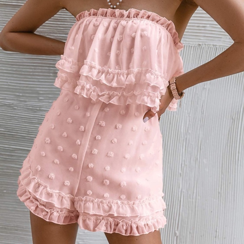 Adorable pink romper